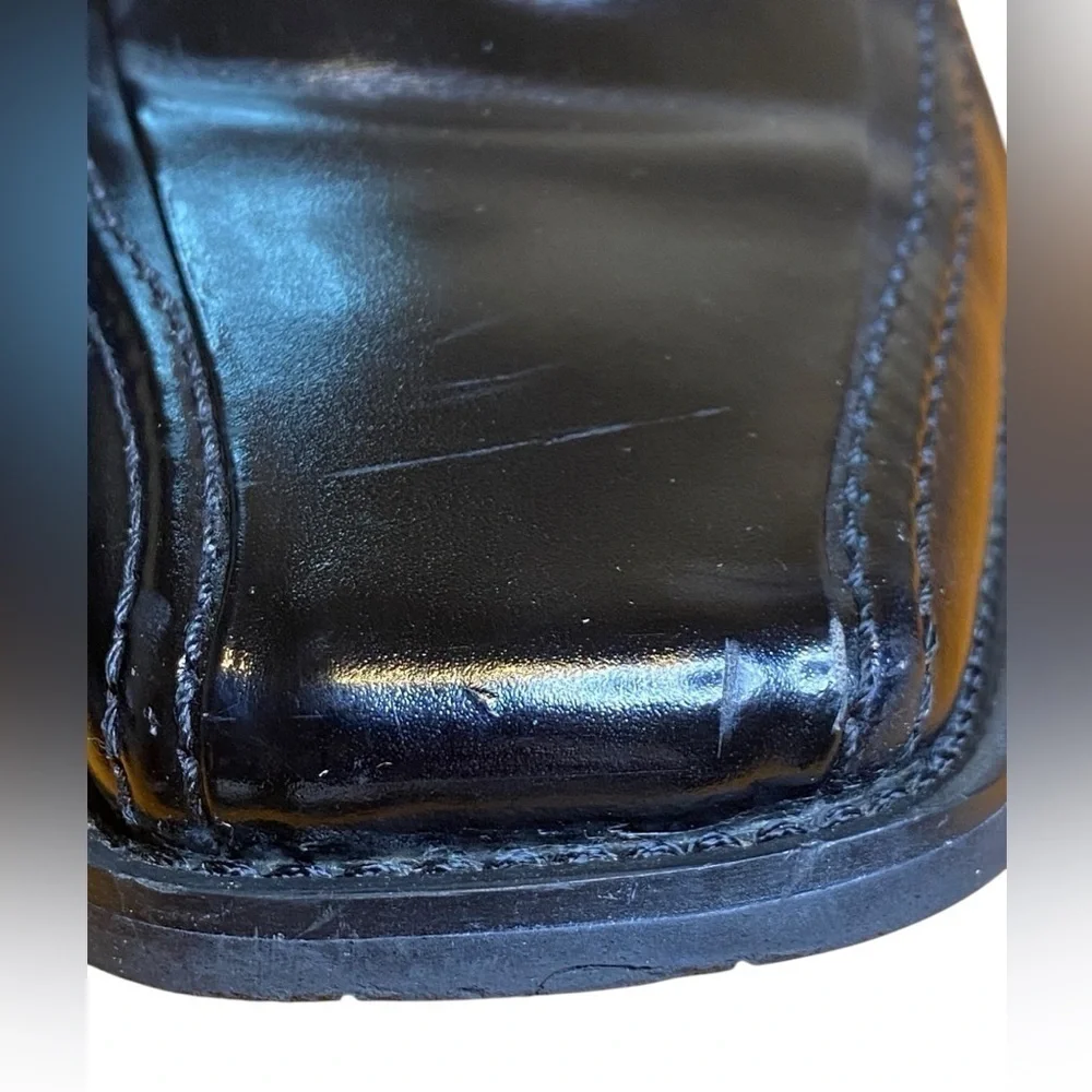 Stacy Adams Hillman Black Toe Loafer Dress Shoes Men’s Size 10M 24199-01